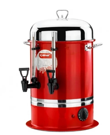 Çakır Mutfak 40 Bardak Endüstriyel Çay Otomatı (Kırmızı) ürün görseli 1
