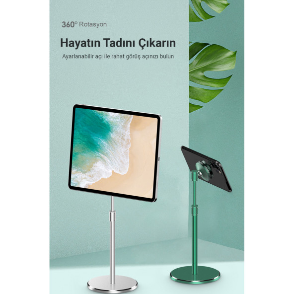 Mühlen PH058 Ayarlanabilir Ergonomik Manyetik Telefon Standı Green ürün görseli 1