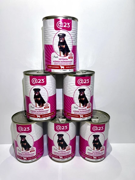 @23 Yetişkin Köpek Konservesi Kuzu Eti  Aromalı 415 g x 6 adet ürün görseli 1