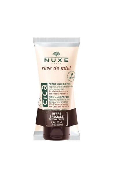 Nuxe Reve De Miel Cica Rich Hand Cream 2x50 ml ürün görseli 1