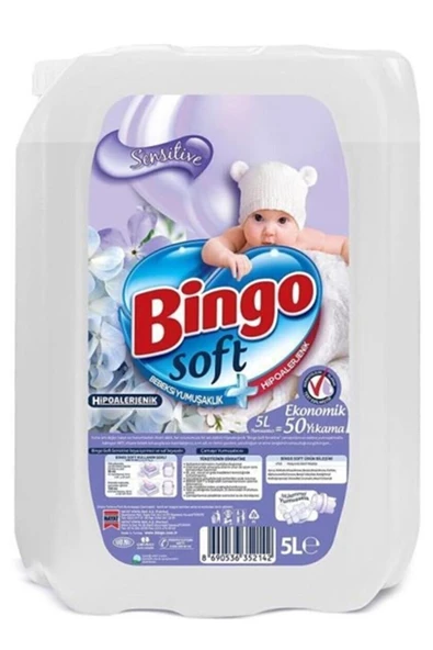 Bingo Soft 5lt Yumusatıcı Sensitive Yumuşatıcı ürün görseli 1