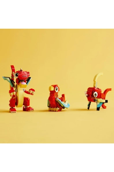 LEGO Creator Kırmızı Ejderha 31145  - 6 Yaş ve Üzeri İçin Yapım Seti (149 Parça) ürün görseli 1