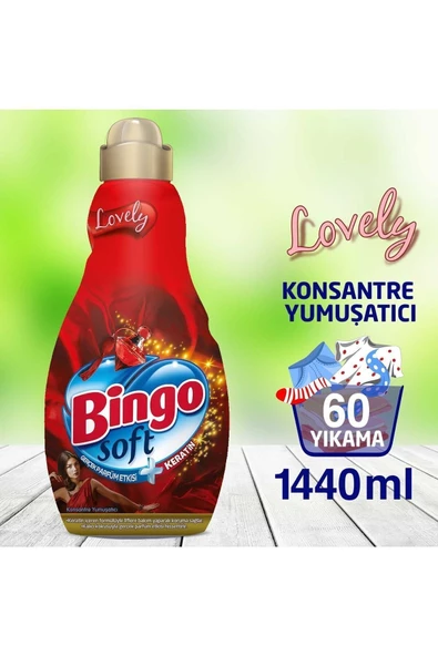 Bingo Soft Konsantre Çamaşır Yumuşatıcısı Lovely 1440 ml ürün görseli 1