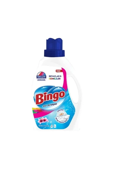 Bingo Çamaşır Deterjanı Beyaz Ve Renkliler Beyaz Sabun Amber 2600 ml ürün görseli 1
