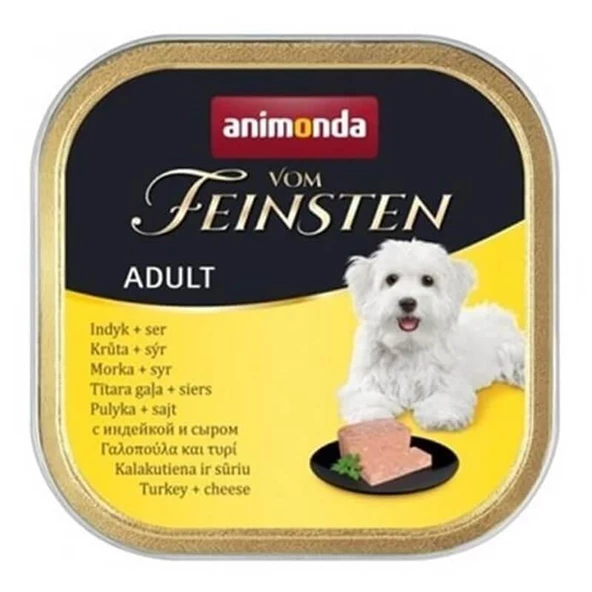 Animonda Vom Feinsten Hindili Ve Peynirli Köpek Konserve Maması 150 Gr ürün görseli 1