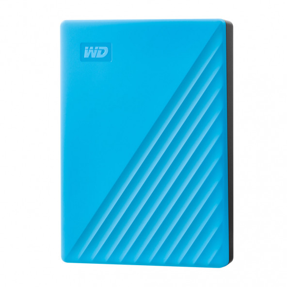 WD My Passport 4TB 2.5" USB 3.2 Mavi Taşınabilir Disk WDBPKJ0040BBL-WESN ürün görseli 1