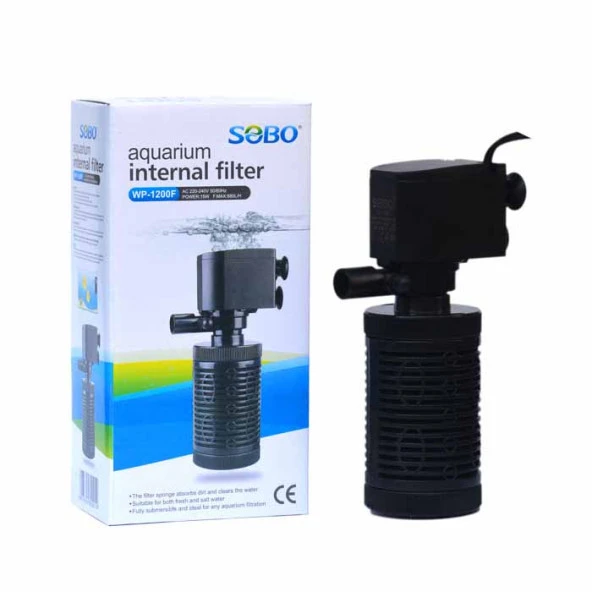 Sobo WP-1200F Akvaryum İç Filtre 880 L/S 15 W ürün görseli 1