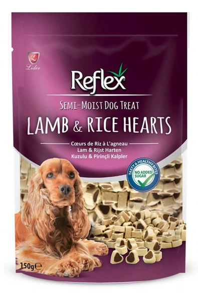 Reflex Hearts Kuzulu Pirinçli Yetişkin Köpek Ödülü 150 gr ürün görseli 1