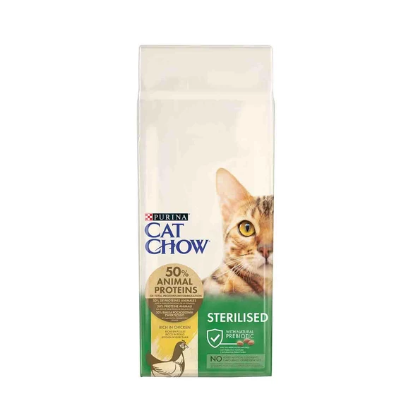 Cat Chow Tavuk Etli Kısırlaştırılmış Kedi Maması 15 kg ürün görseli 1