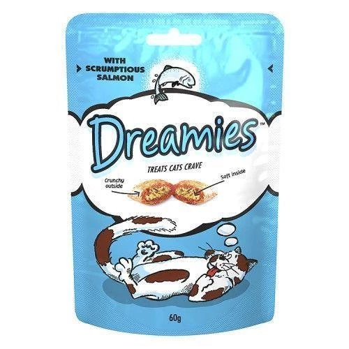 Dreamies İçi Dolgulu Somonlu Kıtır Kedi Ödülü 60 gr ürün görseli 1