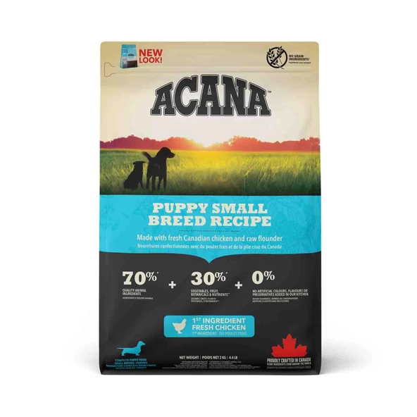 Acana Heritage Small Breed Tavuklu Tahılsız Küçük Irk Yavru Köpek Maması 2 kg ürün görseli 1
