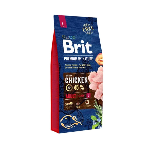 Brit Premium By Nature Tavuklu Büyük Irk Yetişkin Köpek Maması 15 kg ürün görseli 1