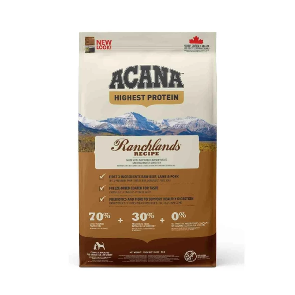 Acana Ranchlands Sığır Etli Tahılsız Tüm Irk ve Yaşam Evreleri İçin Köpek Maması 11,4 kg ürün görseli 1