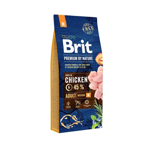 Brit Premium Nature Tavuklu Orta Irk Yetişkin Köpek Maması 15 kg ürün görseli 1