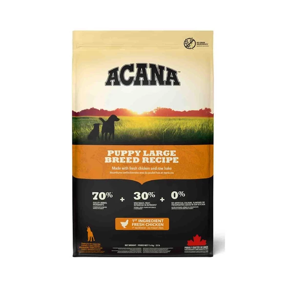 Acana Heritage Large Breed Tavuklu Tahılsız Büyük Irk Yavru Köpek Maması 11,4 kg ürün görseli 1