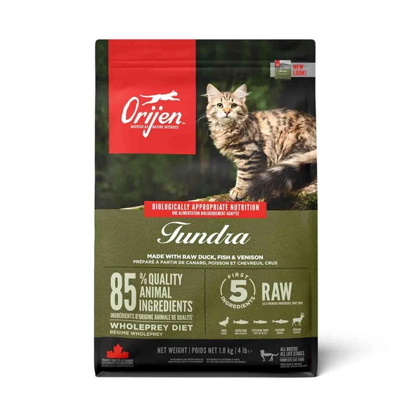 Orijen Tundra Tüm Irk ve Yaşam Evreleri İçin Kedi Maması 1,8 kg ürün görseli 1