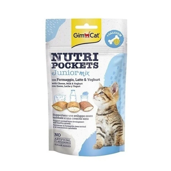 Gimcat Nutripockets Kedi Ödülü Junior Mix 60 gr ürün görseli 1