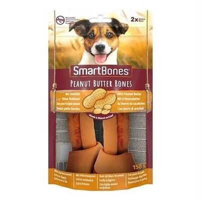 Smartbones Tavuklu Fıstık Ezmeli Medium Düğüm Kemik Köpek Ödülü 2'li 158 gr ürün görseli 1