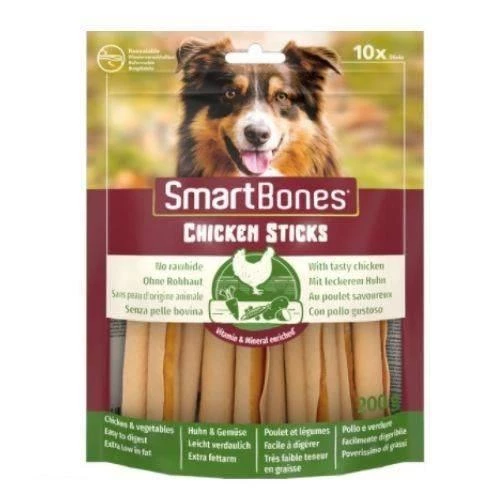 SmartBones Tavuklu Stick Köpek Ödülü 10'lu 200 gr ürün görseli 1