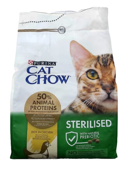 Purina Cat Chow Sterilised Tavuklu Yetişkin Kedi Maması 3 kg ürün görseli 1