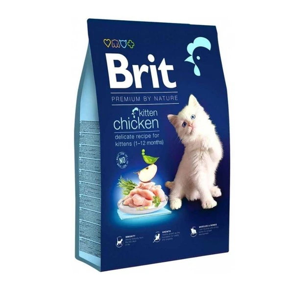 Brit Premium Tavuklu Yavru Kedi Maması 8 kg ürün görseli 1