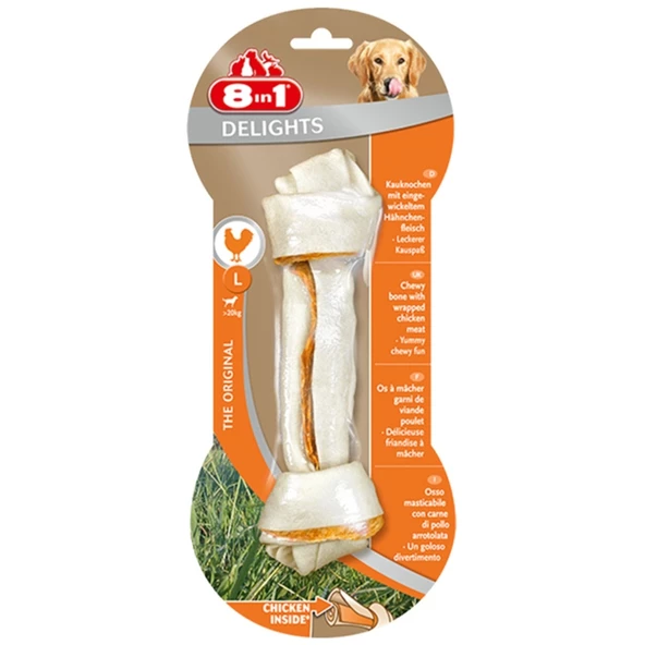 8in1 Delights Bones L Tavuklu Burgu Kemik 100 gr ürün görseli 1