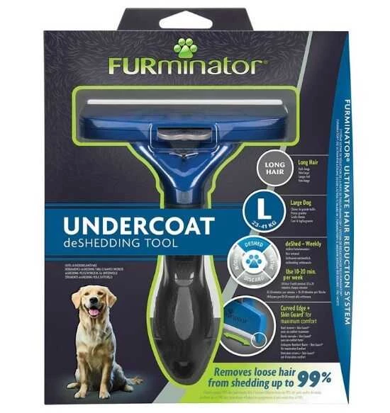 Furminator Long Hair Uzun Tüylü Köpek Tarağı L ürün görseli 1