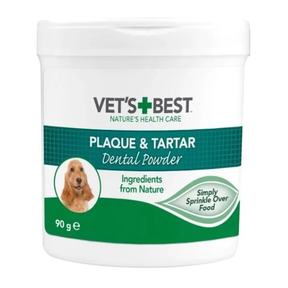 Vet's Best Deniz ve Spirulina Yosunu Özlü Plak Tartar Önleyici Köpek Ağız Bakım Tozu 90 Gr ürün görseli 1