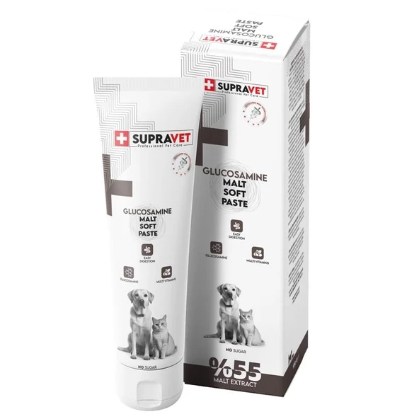 Supravet Glucosamine Kedi ve Köpek Eklem ve Kas Destekleyici Malt Paste 100 gr ürün görseli 1