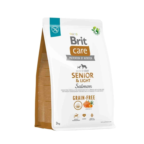 Brit Care Tahılsız Somonlu Hassas Deri Yapısına Sahip Yaşlı Köpek Maması 3 kg ürün görseli 1