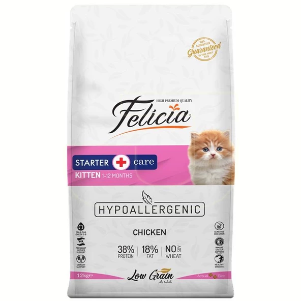 Felicia Hipoalerjenik Yavru Kedi Maması Tavuk ve Hamsili 12 kg ürün görseli 1