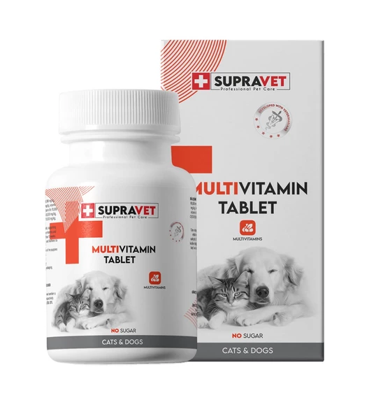 Supravet Kedi ve Köpekler İçin Multivitamin Tablet 75 Adet ürün görseli 1