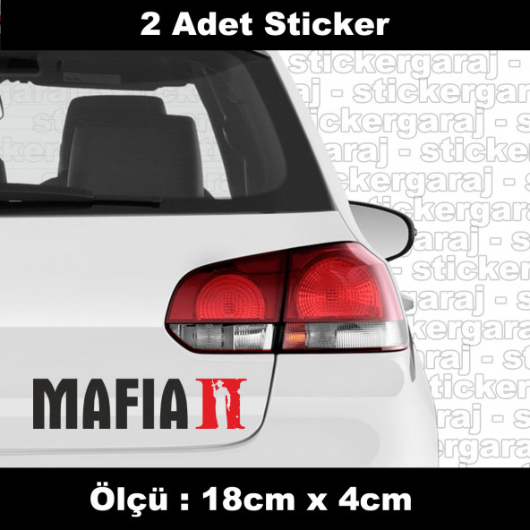 mafya baba sticker etiket - 2 adet  araba kask motosiklet laptop tablet pc atv uyumlu sticker 2 adet ürün görseli 1