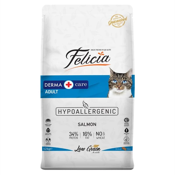 Felicia Somon Balıklı Düşük Tahıllı Hipoalerjenik Kedi Maması 12 kg ürün görseli 1