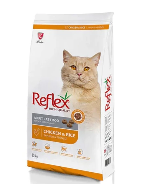 Reflex Tavuklu Pirinçli Yetişkin Kedi Maması 15 kg ürün görseli 1