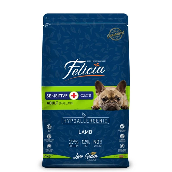 Felicia Kuzulu Küçük Irk Düşük Tahıllı Köpek Maması 6 kg (2 X 3 Kg) ürün görseli 1