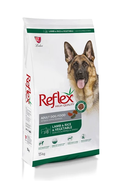 Reflex Kuzu Etli Pirinçli ve Sebzeli Yetişkin Köpek Maması 15 + 1 Kg ürün görseli 1