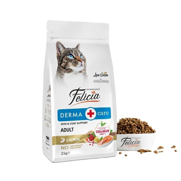 Felicia Somon Balıklı Düşük Tahıllı Hipoalerjenik Kedi Maması 2 kg ürün görseli 1