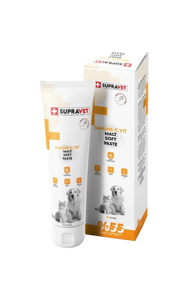 Supravet Immune C Kedi ve Köpek Bağışıklık Güçlendirici Malt Paste 100 gr ürün görseli 1