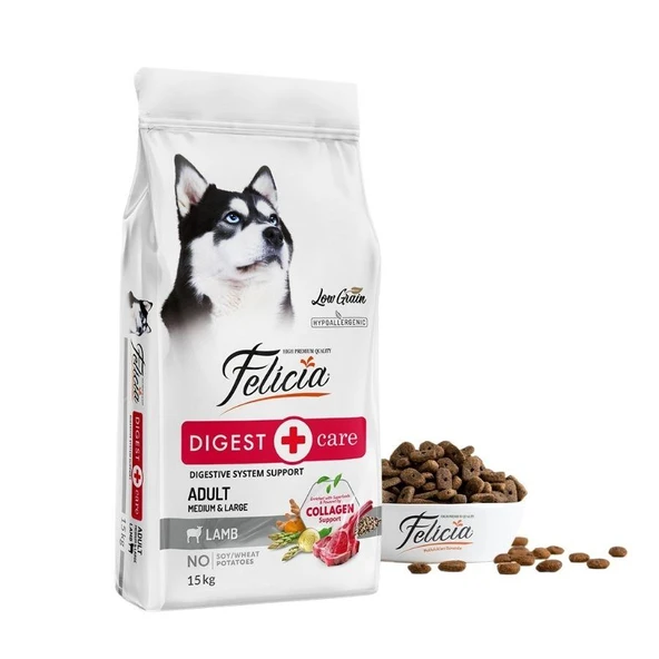 Felicia Kuzulu Pirinçli Düşük Tahıllı Hipoalerjenik Köpek Maması 15 kg ürün görseli 1