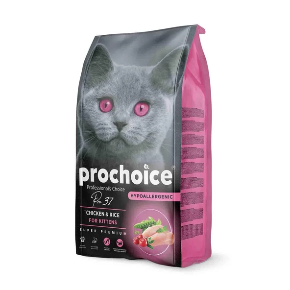 Prochoice Pro 37 Tavuklu ve Pirinçli Yavru Kedi Maması 2 kg ürün görseli 1