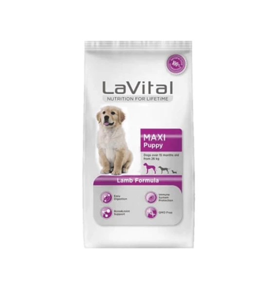 LaVital Maxi Puppy Kuzu Etli Büyük Irk Yavru Köpek Maması 3 kg ürün görseli 1