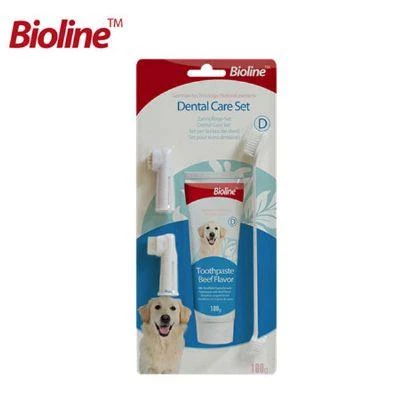 Bioline Köpekler İçin Ağız Temizleme Jeli ve Diş Fırçası Seti ürün görseli 1