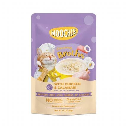 Moochie Tavuk ve Kalamarlı Kedi Çorbası 40 gr ürün görseli 1