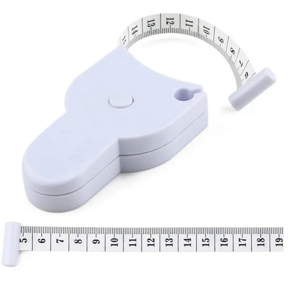 Bel Ölçer Metre Vücut Boyun Kol Bacak Ölçüm Mezura Bel Çevresi Yağ Ölçer Metre 150cm Mezro ürün görseli 1