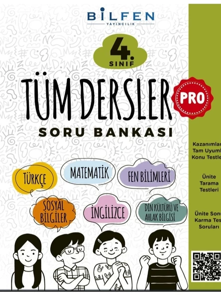 Bilfen Yayınları Pro 4. Sınıf Tüm Dersler Soru Bankası ürün görseli 1