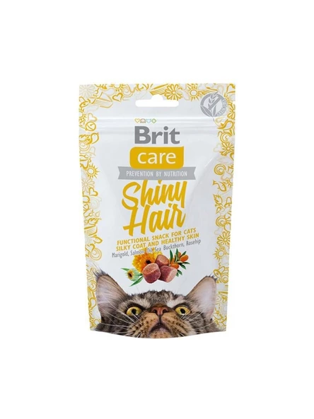 Brit Care Snack Shiny Hair Kedi Tüy Bakım Ödül Maması 50 gr ürün görseli 1