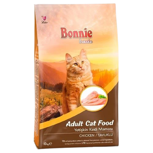 Bonnie Tavuklu Yetişkin Kedi Maması 10 kg ürün görseli 1