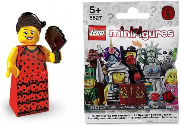 Lego Minifigür - Seri 6 - 8827 - Flamenco Dancer ürün görseli 1