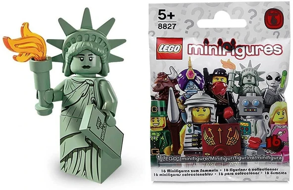 Lego Minifigür - Seri 6 - 8827 - 4 Özgürlük Heykeli ürün görseli 1